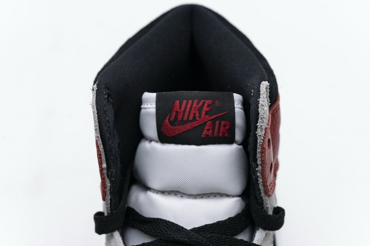 浅烟灰 PRO版乔丹1代篮球运动鞋 555088-126 Air Jordan 1 High Smoke Grey Red 015.JPG