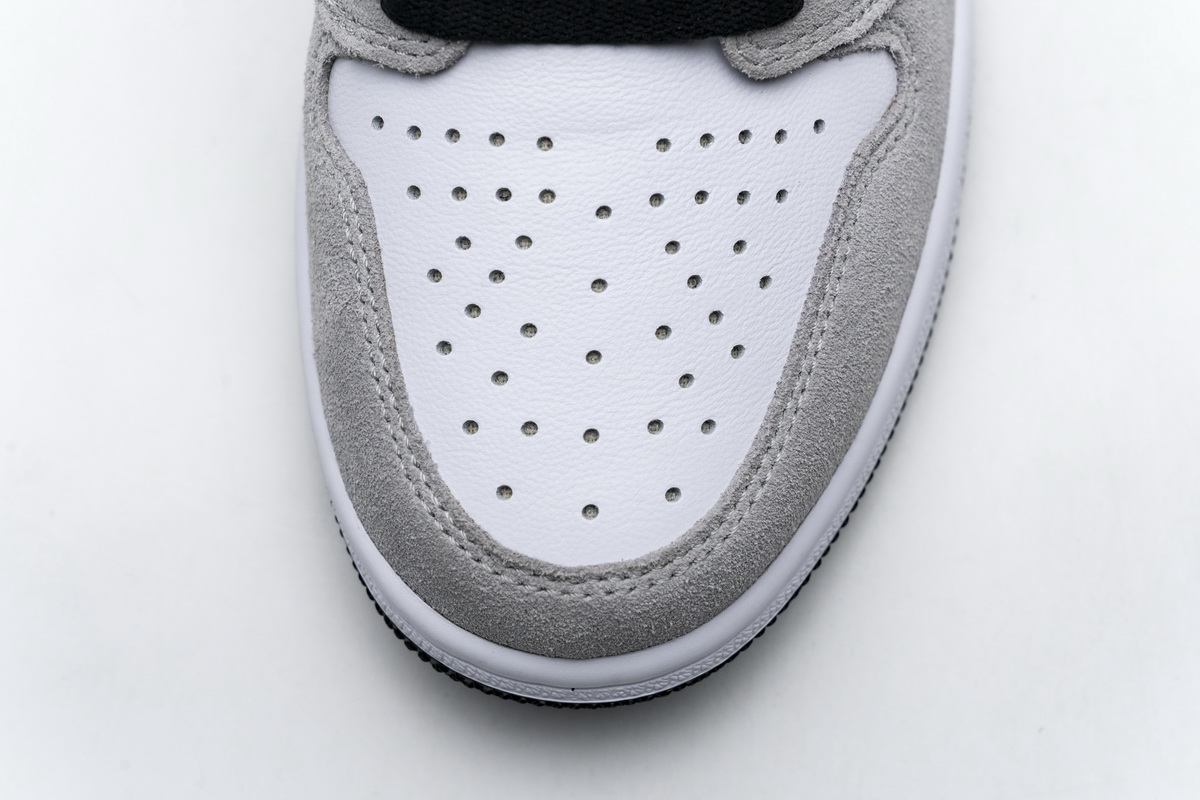 浅烟灰 PRO版乔丹1代篮球运动鞋 555088-126 Air Jordan 1 High Smoke Grey Red 013.JPG