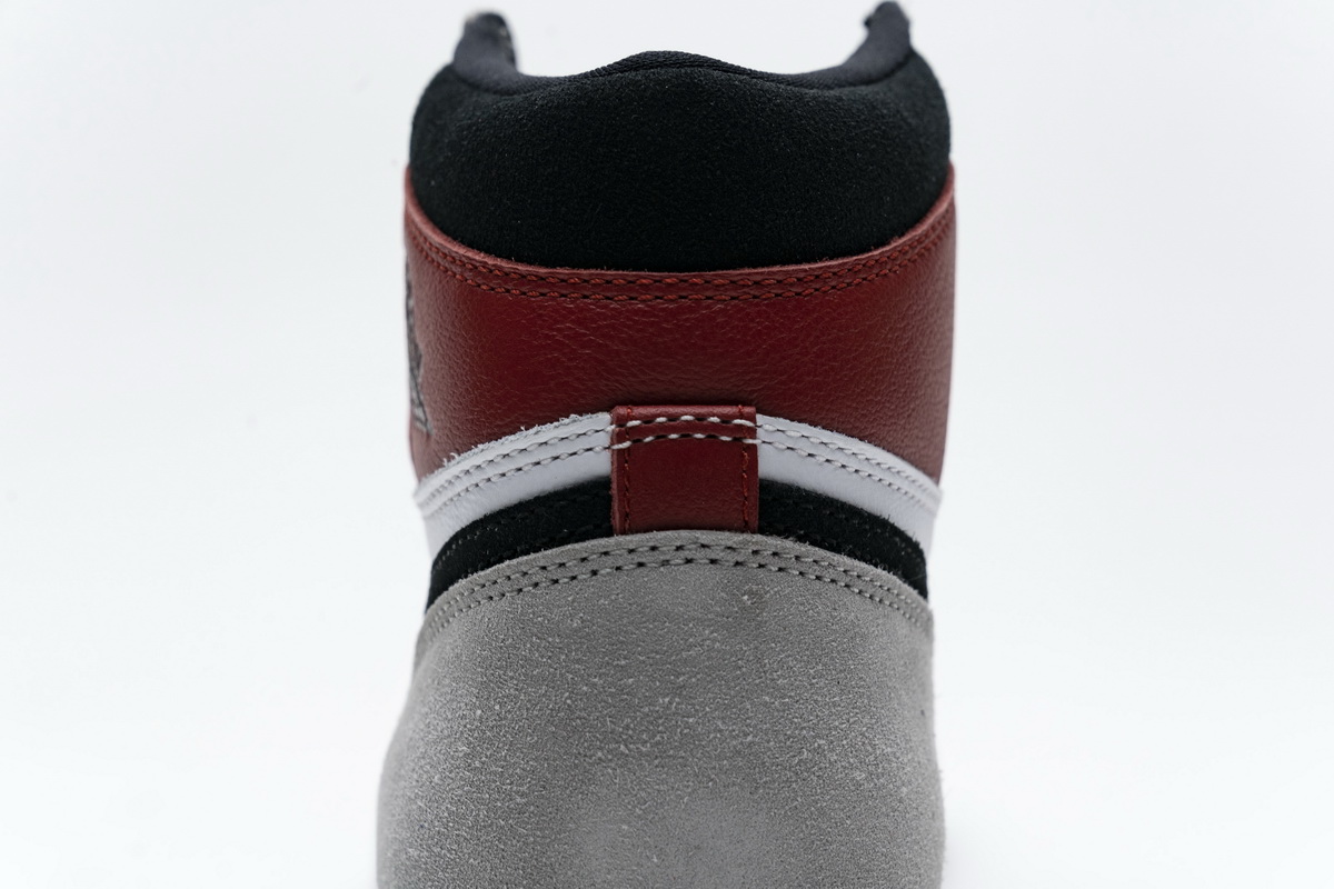 浅烟灰 PRO版乔丹1代篮球运动鞋 555088-126 Air Jordan 1 High Smoke Grey Red 008.JPG