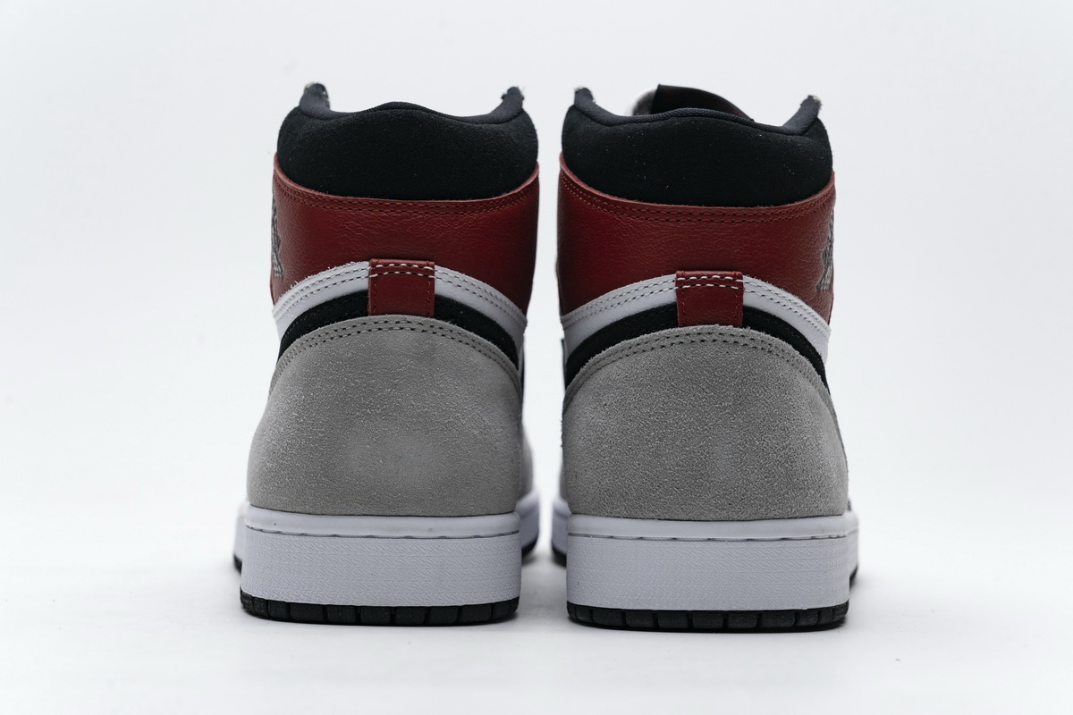 浅烟灰 PRO版乔丹1代篮球运动鞋 555088-126 Air Jordan 1 High Smoke Grey Red 007.JPG